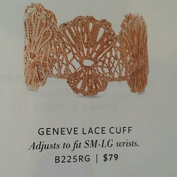 :: Stella & Dot | Retired Geneve Rose Gold Cuff Bracelet - Picture 3 of 9